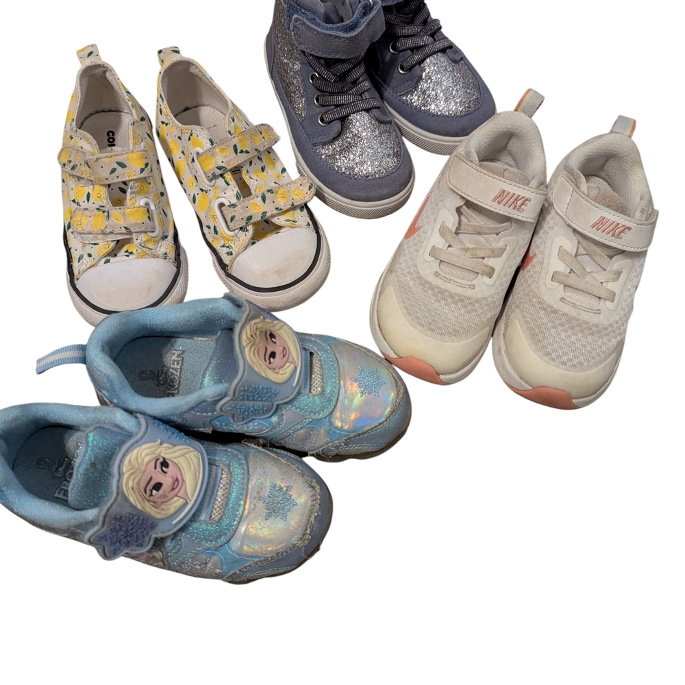 Converse Yellow Lemon Print Kids Sneakers